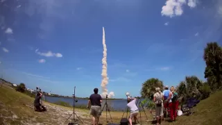 STS-132 - Extremely Loud Shuttle Launch from the Kennedy Space Center press site. (in HD)