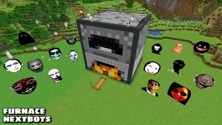 SURVIVAL FURNACE BASE WITH 100 NEXTBOTS in Minecraft - Gameplay - Coffin Meme