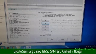 Update Samsung Galaxy Tab S3 SM-T820 Android 7 Nougat