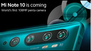 Xiaomi Mi Note 10 Pro Amazing Design World's First 108MP Penta Camera phone