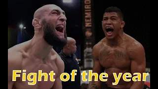 UFC 273 fight of the year khamzat chimaev vs gilbert burns analysis & Predictions ENG