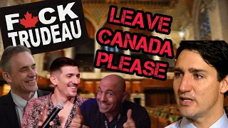 Justin Trudeau Getting TRASHED For 15 minutes by Joe Rogan Jordan Peterson Andrew Schulz
