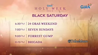 GMA Holy Week 2024: Black Saturday Evening Schedule