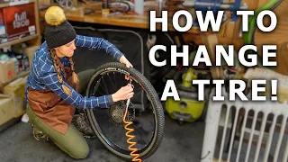 How to change a tubeless mountain bike tire | Syd Fixes Bikes