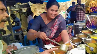 Hyderabad Famous Anuradha aunty|| unlimited Nonveg Meals|| Tasty Meals || Indian Street food
