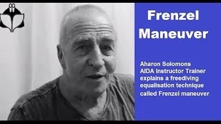 Aharon Solomons explains freediving equalization - Frenzel maneuver