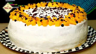 You can't buy a cake like this in a store. Mango Cake. Delicious Simple Cake Recipe