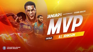 January MVP B.J. Johnson