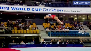 Top 3 in Men's Floor Final - 2023 Doha Gymnastics Apparatus World Cup