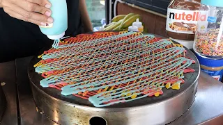 Thai Style Crepe with Various Toppings / 태국 스타일 크레페 / Thailand Crepe Store