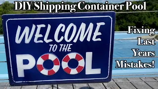 DIY 40' Shipping Container Swimming Pool Build Fixing Leaks