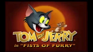 Tom and Jerry fists of fury playing full game with Tom 5 rounds Hard