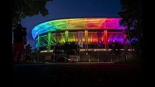 EM-Spiel Deutschland-Ungarn: Deutsche Stadien in Regenbogenfarben | AFP