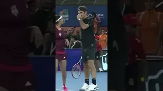 Usa Now Funny Tennis Roger Federer Sania Mirza vs Bruno Soares Daniela Hantuchova Delhi 2014 #Shorts