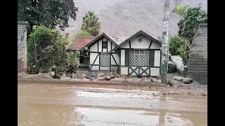 LLuvias en Chaclacayo: muro de vivienda se desplomó a causa del huaico