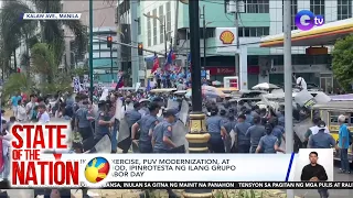 Balikatan exercise, PUV Modernization, at dagdag-sahod, ipinrotesta ng ilang grupo... | SONA