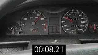 Audi 100 С4 2.3 мкпп.Разгон до 100км!!!