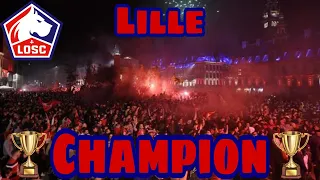 Lille FC fans are celebrating the championship team pride || Lille FC (24.05.2021)