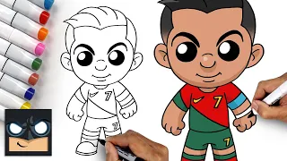 How To Draw Cristiano Ronaldo | World Cup 2022