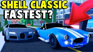 The ULTRA RARE Shell Classic Is The FASTEST Safe Vehicle! | Roblox Jailbreak Speed Test