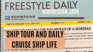 Ship Tour by Brunnerontour of the Norwegian Jade plus Daily Life on a cruise Ship