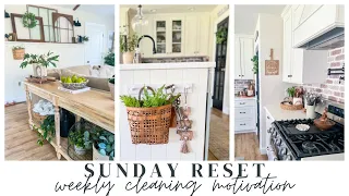 SUNDAY RESET // WEEKLY CLEANING MOTIVATION // RELAXING CLEAN WITH ME // CHARLOTTE GROVE FARMHOUSE