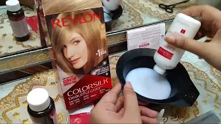 How to hair dye at home || Revlon carotene colour full hair dye & review || Anaya vlogs