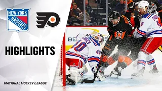 NHL Highlights | Rangers @ Flyers 02/28/20