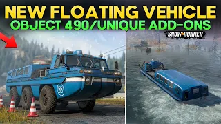 New Floating Vehicle Object 490 in SnowRunner With Unique Add-ons