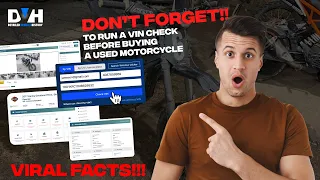 How to Run a Motorcycle VIN Check