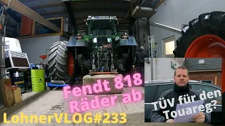 LohnerVLOG#233 John Deere Gator wieder da I TÜV am VW Touareg? I Fendt Favorit 818 hat die Räder ab