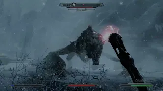 The Elder Scrolls Skyrim - Wabbajack vs Dragon