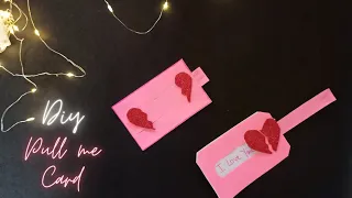 Diy slider valentine's day heart shaped card|valentine's gift ideas | valentine's greeting card