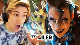 NEW Overwatch 2 Junker Queen Reveal | xQc Reacts