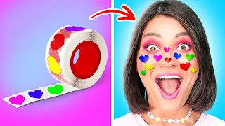 ARTES E IDEIAS SUPERCOLORIDAS DE ARCO-ÍRIS || Truques DIY E Ideias com Caneta 3D, Por 123GO!Series