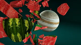 #shorts 5 Continuará... Comparación de planetas con frutas  ¿Cómo se compara Júpiter en tamaño?