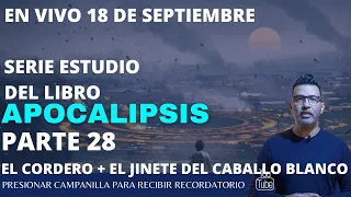 Las bodas del Cordero + el jinete del caballo blanco, hoy en vivo nuestro estudio de apocalipsis.