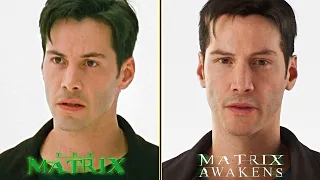 The Matrix Awakens vs Movie Graphics Comparison (Movie Vs Game) UE5