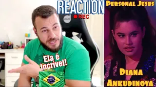 REACTION Diana Ankudinova - PERSONAL JESUS | ШОУМАСКГООН | ShowMaskGoOn | 😮👏| REACT | 🇧🇷#145