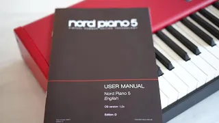 Nord Piano 5 Unboxing with Royal Grand 3D & White Grand Piano sampling