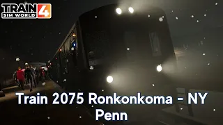 Train 2075 Ronkonkoma - NY Penn - LIRR Commuter - M7 - Train Sim World 4