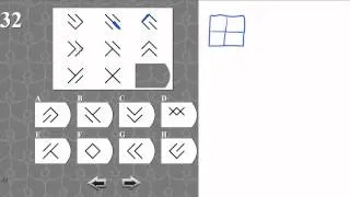 IQ TEST matrix 32 SOLVED AND EXPLAINED