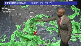 Invest 94L to bring heavy downpours to Houston area beginning Sunday
