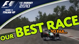 Our BEST RACE!!! (Incredibly Entertaining!) F1 2010 | The Journey (Round 14: Italian GP)