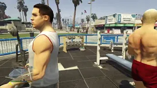 GTA 5 Trevor vs Bodybuilders