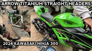 ARROW TITANIUM STRAIGHT HEADERS | 2024 KAWASAKI NINJA 300