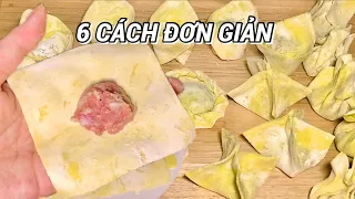 Bỏ Túi 6 Cách Gói Hoành Thánh Siêu Dễ Lại Đẹp Mắt, Bí Quyết Làm Nhân Ngon #130