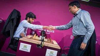 17-year-old Gukesh vs 53-year-old Vishy Anand | First time ever | Grand Chess Tour 2023