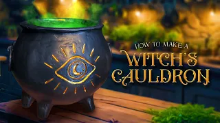 DIY Witchy Cauldron Planter | This is Halfaween Collaboration