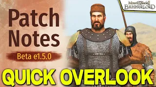 BIG OVERHAULS in 1.5.0 Beta 4.6GB Patch (Quick Explanation) - Mount & Blade II: Bannerlord